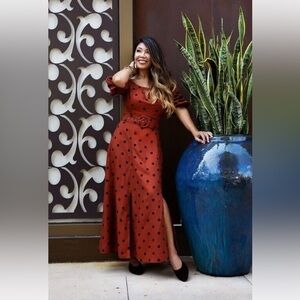 Maeve by Anthropologie off the shoulder belted dress size 6